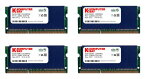 【中古】【未使用・未開封品】Komputerbay 32GB (4X 8GB) DDR3 PC3-12800 1600MHz SODIMM 204ピン ノートパソコンメモリー 9-9-25 ブルーヒートスプレッダー付き