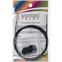 【中古】【未使用 未開封品】Knitter 039 s Pride- Interchangeable, Black silver cord 49 039 039 (125 cm to make 150 cm/ 60 039 039 IC needle) (Code 800106) by Knitter 039 s Pride