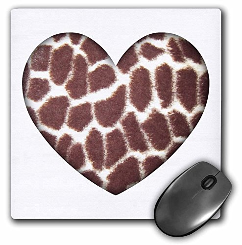 【中古】【未使用・未開封品】3drose LLC 8?x 8?x 0.25インチマウスパッド、キリン印刷ハート(MP 38475?_ 1?)