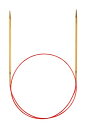 【中古】【未使用・未開封品】addi ドイツ製 レース輪針 長さ150cm 【コードの色:レッド】 (4.0mm)