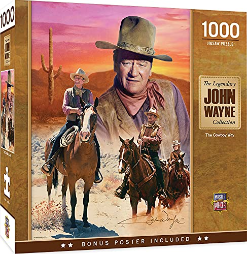 【中古】【未使用・未開封品】Masterpieces 71239 Puzzle?Company John Wayne The Cowboy Way Jigsaw Puzzle (1000-Piece)