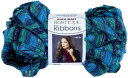 【中古】【未使用・未開封品】Coats Yarn RED HEART Ribbons 毛糸 極太 ブルー系 100g 約38m