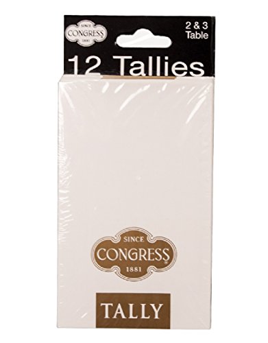 Congress White and Gold Bridge Tallies