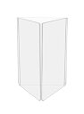 【中古】【未使用・未開封品】Marketing Holders マルチビューサインホルダー 5 x 7インチ 3パネル カウンタートップ キャリアセンター 広告...