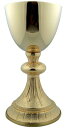 【中古】【未使用・未開封品】Gold Gild Catholic Christian Chalice Chapel Goblet Cup & Paten Chu...