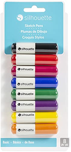 【中古】【未使用・未開封品】シルエット スケッチ ペン 8/Pkg-ブラック、レッド、ピンク、GRN YLW、PUR、ブル、ORG