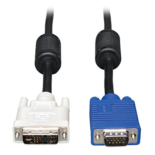 Tripp Lite 3ft DVI to VGA Monitor Cable Shielded with RGB High Resolution DVI-A to HD15 M/M 3' - Display cable - DVI-A (M) to HD-15 (M)