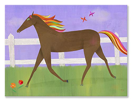 【中古】【未使用 未開封品】Oopsy daisy Graceful Gallop Canvas Wall Art by Melanie Mikecz, 24 by 18-Inch おもちゃ 並行輸入品