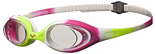 【中古】【未使用・未開封品】arena Spider Jr Youth Swim Goggle, Lime Fuchsia, White, Clear