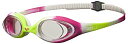 yÁzygpEJizarena Spider Jr Youth Swim Goggle, Lime Fuchsia, White, Clear