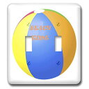 【中古】【未使用・未開封品】3drose LSP 43698?_ 2?Double Toggle Switch with Beach Timeビーチボール
