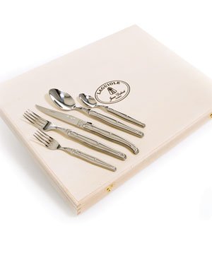 【中古】【未使用・未開封品】Jean Dubost 20-Piece Stainless Steel Flatware Set