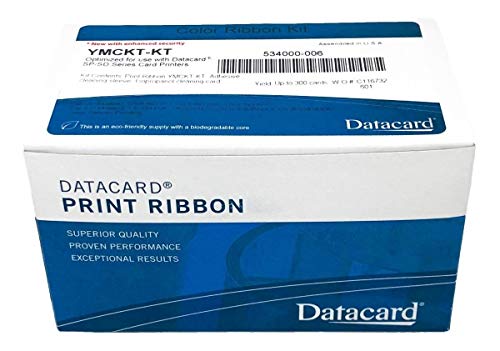 【中古】【未使用・未開封品】Datacard YMCKT-KT Full-Color Ribbon Kit for SP55, SP75 printers - 300 prints/roll by Datacard