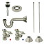 š̤ۡѡ̤ʡKingston Brass CC53308VKB30 Traditional Plumbing Sink Trim Kit with P Trap for Vessel Sink without Overflow Hole, Satin Nickel by Kings