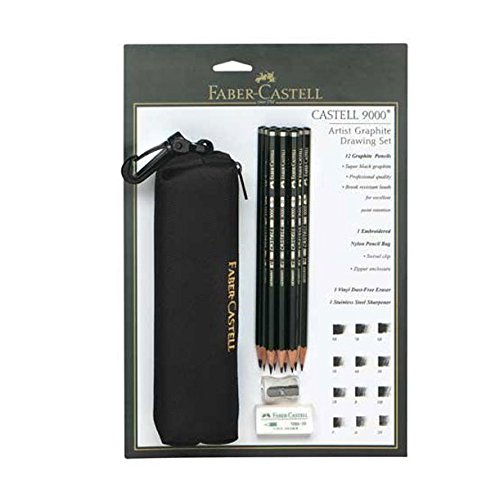 【中古】【未使用・未開封品】Castell 9000 Graphite Pencil Set W/Pencil Bag 15 Pcs.- by Faber-Castell 【中古】【未使用・未開封品】Castell 9000 Graphite Pencil Set W/Pencil Bag 15 Pcs.- by Faber-Castell