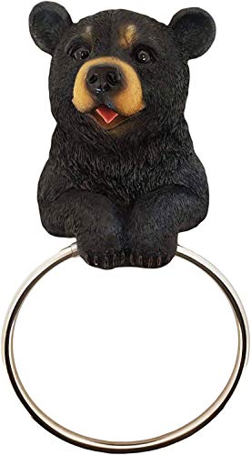 【中古】【未使用・未開封品】Hugo The Helper Black Bear Towel Holder Decoration