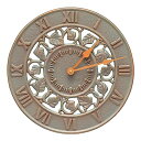 【中古】【未使用・未開封品】Whitehall Products アイビーシルエットクロック 銅ヴェルディ(2)