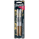 【中古】【未使用・未開封品】Sharpie Metallic Fine Point Permanent Markers 2/Pkg-Gold (並行輸入品)(2)