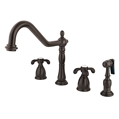 KB French Country Widespreadキッチン蛇口W / Sprayer 8-1/4 inch Spout Reach KB1795TXBS 1
