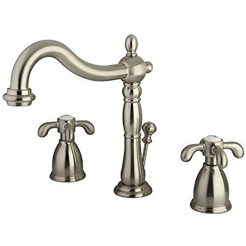Kingston Brass KB1978TX Two Handle 8 in. to 16 in. Widespread Lavatory Faucet with Retail Pop-up