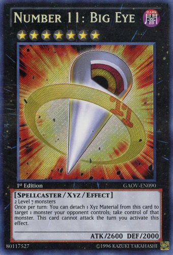 Yu-Gi-Oh! - Number 11: Big Eye (GAOV-EN090) - Galactic Overlord - 1st Edition - Secret Rare