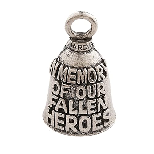 Guardian ?のメモリでお客様のFallen Heros Motorcycle Biker Luck Riding Bellまたはキーリング