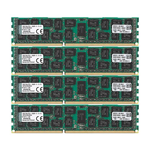 【中古】【未使用・未開封品】キングストン Kingston サーバー用 メモリ DDR3-1333(PC3-10600) 16GB×4枚 ECC Registered DIMM 1.35V KVR13LR9D4K4/64 永久保証