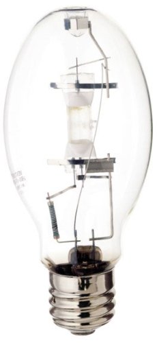 Satco S5839 4200K 250-Watt Clear Pulse Start Universal Mount Mogul Base ED28 Metal Halide Lamp 