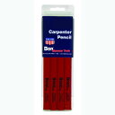 【中古】【未使用・未開封品】Bon 84-841 7-Inch Carpenter Pencil, Black Hard Lead with Red Casin...