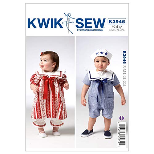 【中古】【未使用・未開封品】【KWIK SEW】ベビーブルマとドレス、帽子の型紙セット　子供服 型紙　*3946【メーカー名】【メーカー型番】【ブランド名】KWIK-SEW PATTERNS おもちゃ_2column, Toys - Ama...