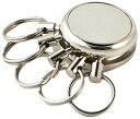 【中古】【未使用・未開封品】KEY-BAK キースパイダーキーチェーン アクセサリー 5分割リング クローム仕上げ