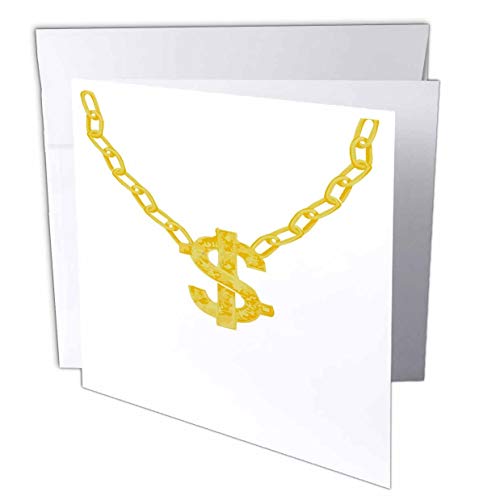 【中古】【未使用・未開封品】PS Creations???ゴールドチェーンwithドル記号???Bling Art???グリーティングカード Set of 12 Greeting Cards