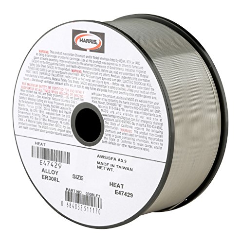 Harris 0308LE2 308L Welding Wire, Stainless Steel Spool, 0.030 x 2 lb. by Harris