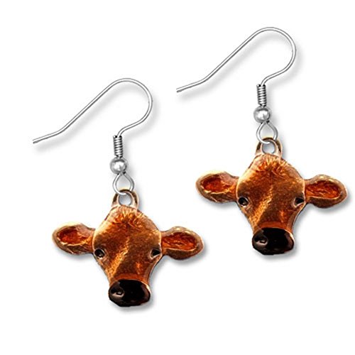 【中古】【未使用・未開封品】エナメルJersey Cowイヤリングby魔法の動物園