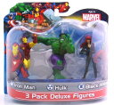 【中古】【未使用・未開封品】Marvel 4" PVC Figures Iron Man/Hulk/Black Widow, 3-Pack