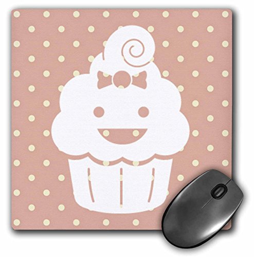 【中古】【未使用・未開封品】3drose LLC 8?x 8?x 0.25インチHappyカップケーキwith Polka Dots、キュ..