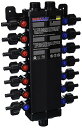 【中古】【未使用・未開封品】Viega 50143-1/2-Inch PureFlow Zero Lead Poly Alloy PEX Crimp Manabloc With 14 Ports - 8 Cold 6 Hot(4)