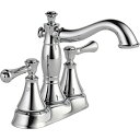 【中古】【未使用・未開封品】Delta Faucet Cassidy ブロンズバスルーム蛇口 センターセットバスルーム蛇口 バスルームシンク蛇口 メタル排水アセンブリ ベネチアンブロンズ 2