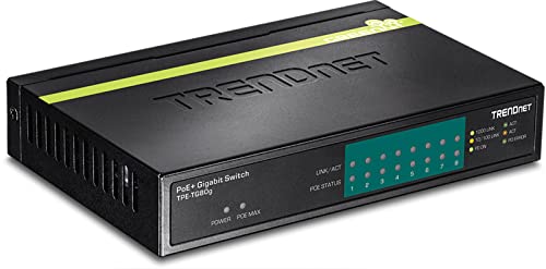 TRENDnet TPE TG80G GREENnet PoE+ Switch - Switch - 8 x 10/100/1000 (PoE+) - desktop - PoE+