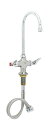 【中古】【未使用・未開封品】T&S Brass B-0300-CR Double Pantry Faucet, Single Hole Base, Rigid ...