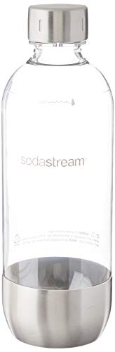 【中古】【未使用・未開封品】Sodastream 1L Carbonating Bottle with Stainless Steel Accents by SodaStream