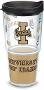 【中古】【未使用・未開封品】Tervis 1073253 Idaho University Wrap Individual Tumbler with Black lid, 24 oz, Clear by Tervis