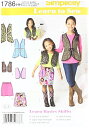【中古】【未使用・未開封品】Simplicity Learn to Sew Pattern 1786 Girls Vests and Skirt Sizes 3-4-5-6 by Simplicity Creative Group Inc - Patterns