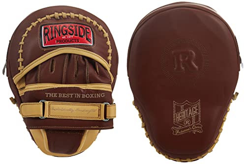 【中古】【未使用・未開封品】Ringside Heritage パンサー 本革 ボクシング MMA パンチミット タン 15オンス