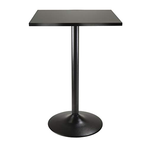 【中古】【未使用・未開封品】Pub Table Square Black MDF Top with Black leg and base