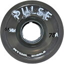 yÁzygpEJiz(4pk, Black) - Atom Pulse Outdoor Quad Roller Skate Wheels