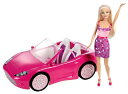 【中古】【未使用・未開封品】バービー Barbie Doll and Glam Convertible 輸入品