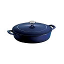【中古】【未使用・未開封品】Tramontina Enameled Cast Iron Covered Braiser, 4-Quart, Gradated C...