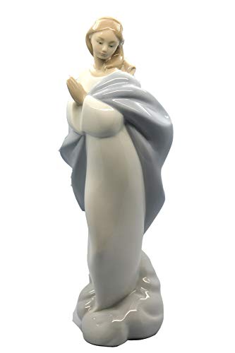 【中古】【未使用・未開封品】Nao by Lladro コレクター磁器置物:聖マリア - 高さ10 3/4インチ - 聖母 【中古】【未使用・未開封品】Nao by Lladro コレクター磁器置物:聖マリア - 高さ10 3/4インチ - 聖母