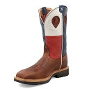 【中古】【未使用・未開封品】Twisted XワークブーツメンズLite Steel Toe Texas Flagブラウンmlcs007 カラー: ブラウン